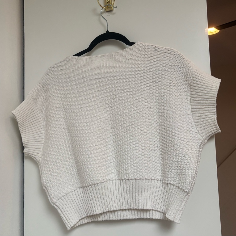Zara Cream Knit Top - Picture 4 of 7